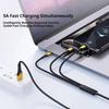 100W Braided Spring 3 In 1 USB C To 3 Type C Cable Fast Charging Phone Cable Suitable For Type-C Laptop Data Cable