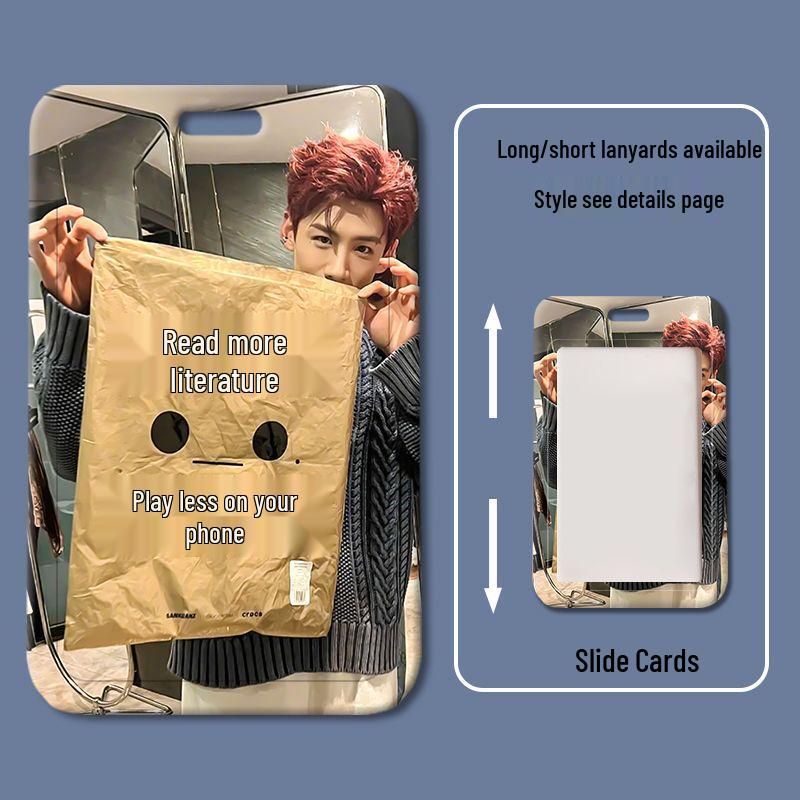 Bai Jingting Sliding Plastic Card Holder for Student/Work IDs and Access Cards