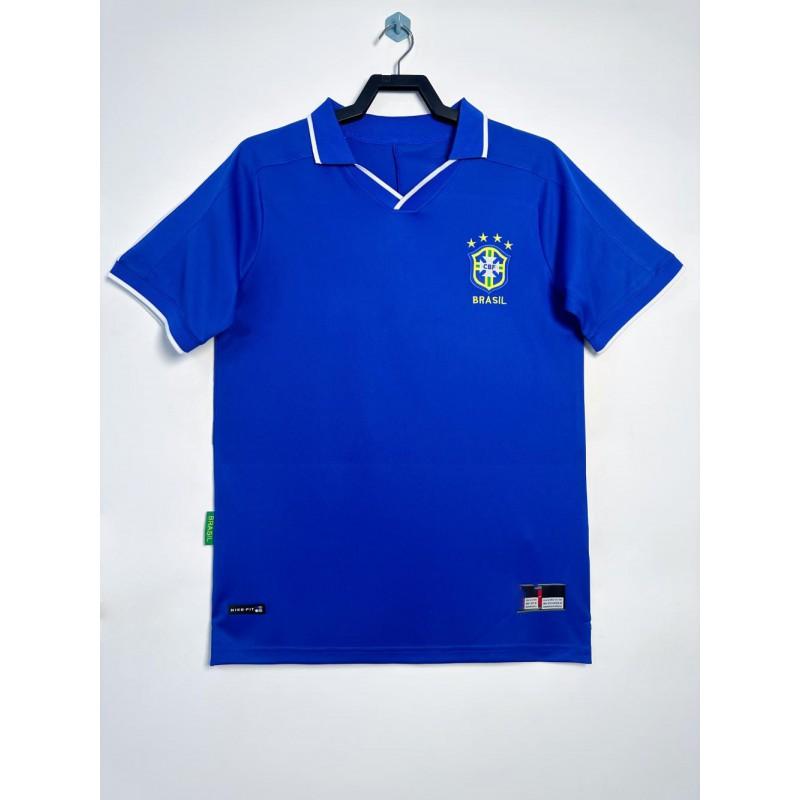 Brazil Retro Football Jersey Classic Short Sleeve Sportswear Men