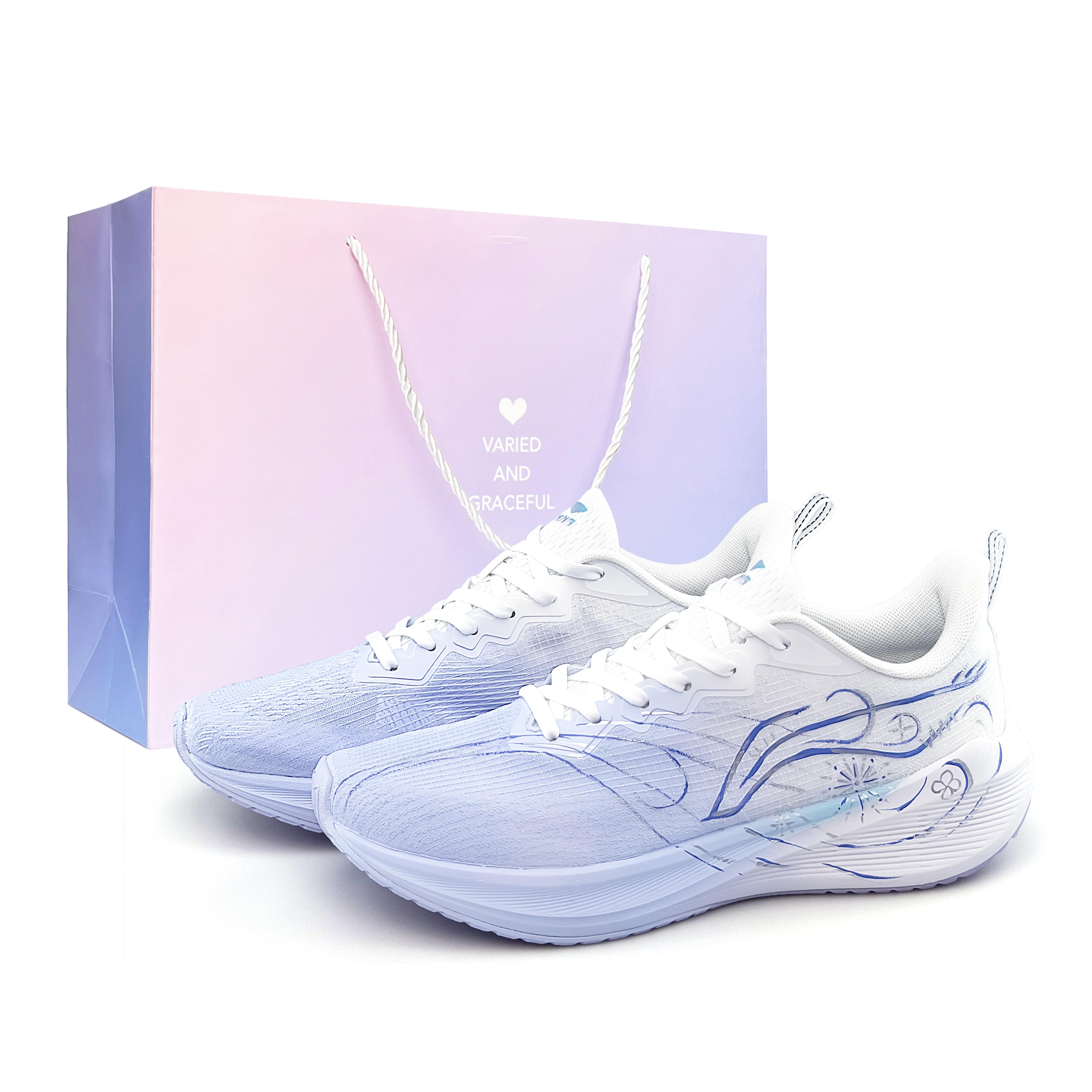 Li Ning Wuyue Амортизация Скользкая Устойчивая к истиранию Дышащая Покрытие Низкий верх ARST004-3(Team1406-BOX) 36