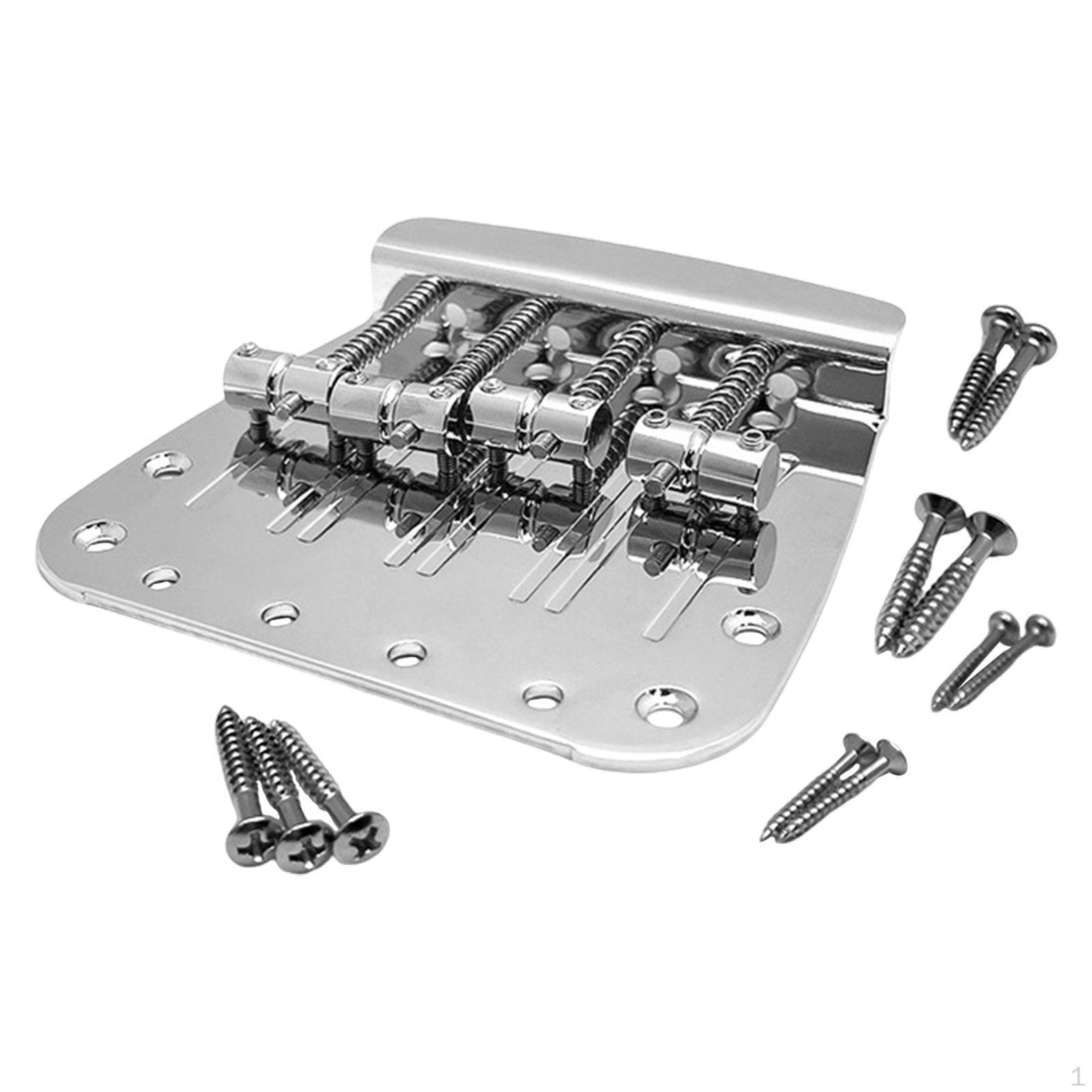 

4 String Bass Bridge Musical Instrument Accessories Easy to Install Component Directly Replace Spare