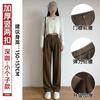 Gray suit pants children's new spring and autumn high-end drape pants straight small narrow wide-leg pants