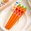 Creative Radish Push Gel Pen Funny Decompression Pen Retractable Tongue Out Refill Pen for Daily School Office Writing