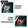 For Toyota CROWN KLUGER  Car Interior Gear Shift Head Decorative Cover ABS Shift Head Cover Carbon Fibre