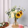 Minimalist Transparent Glass Vase for Creative Flower Arrangements In Living or Dining Rooms