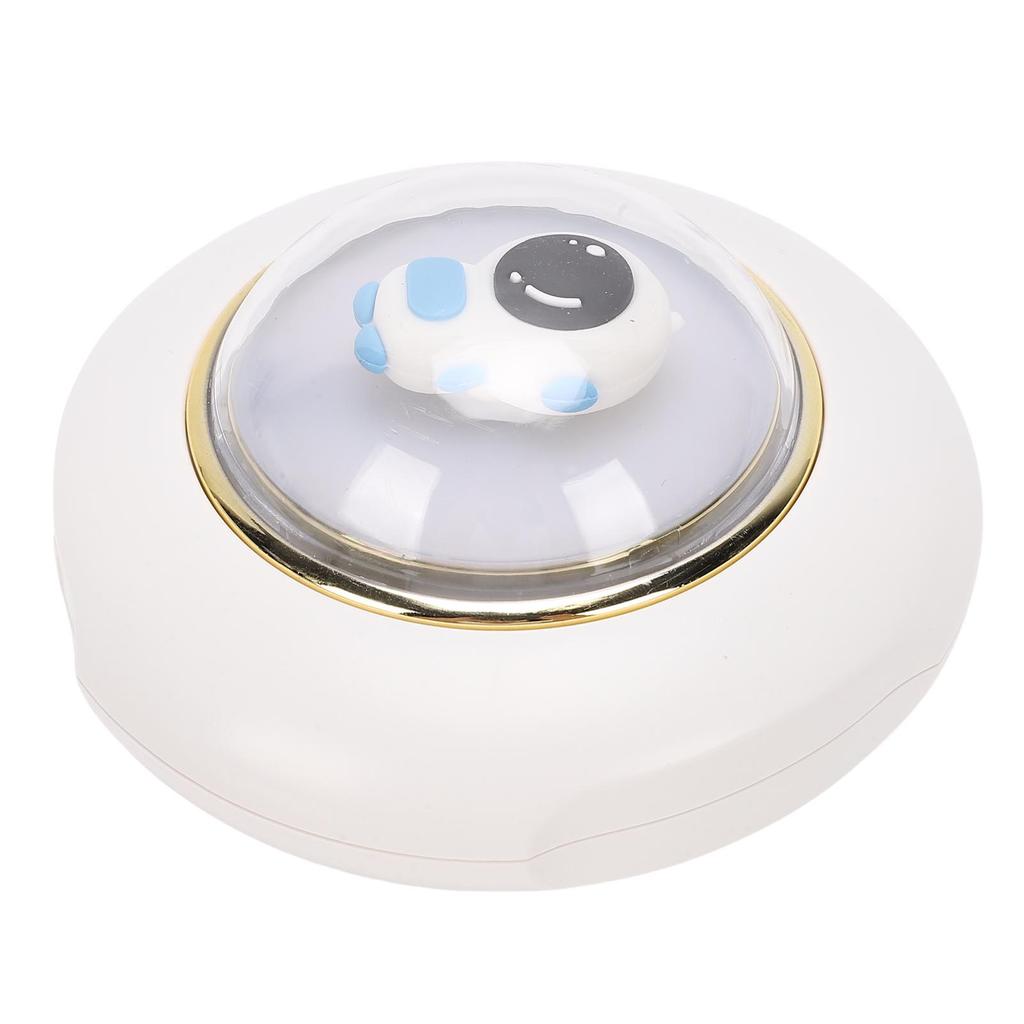 Small Hand Warmer with Night Light Astronaut Rechargeable Hand Warmer for Office Outdoor Travel White