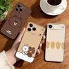 Cute Little Bear Phone Case For iPhone17,16,15,14,13,12,11 Plus,Pro Others Soft Black Cover