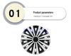 Ford 09-15 Fiesta, Focus, EcoSport 15-Inch Wheel and Tire Cover for Modification