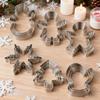 Cookie Cutter Set 18 Pieces Christmas Stamp Stainless Steel Holiday Cookie Molds For Kids Family Holiday Home Party Classroom