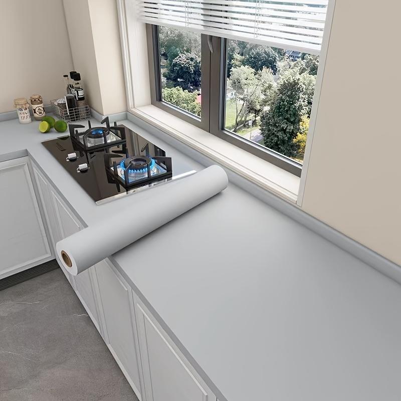 60CM Peel and Stick Vinyl Wallpaper Matte Black Gray White Removable Thick Contact Paper for Walls Kitchens Countertops Cabinets