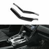 Fits Honda Civic 2016–2021: Gear Shift Panel, Stripe Decorative Sticker, Armrest Box.