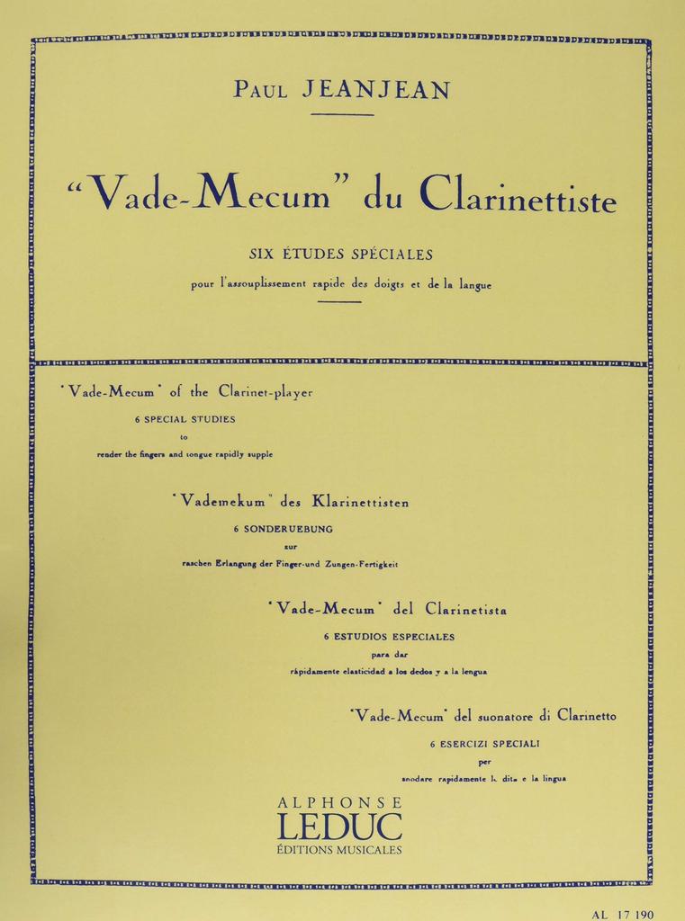 Janjan: A Clarinetist's Motto (Clarinet Instruction Book) Leduc Publishing