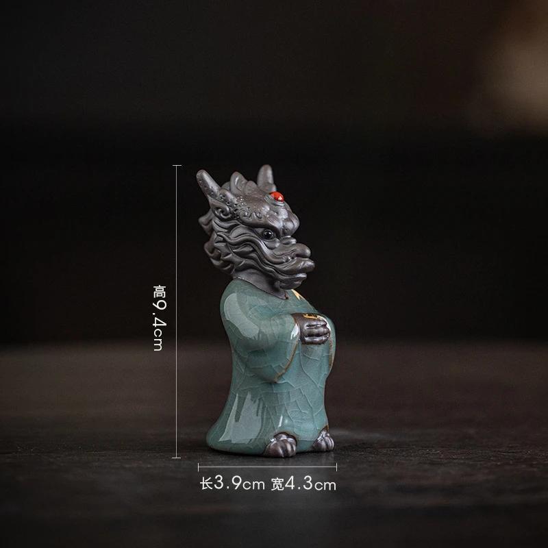 Line incense burner Wishing Dragon Creative Ceramic Zodiac Little Dragon King Incense Plug Incense Stand Zen Tea Ceremony Deskt