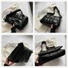 Women Quilted PU Leather Shoulder Bag Soft Cloud Puffy Crossbody Tote with Magnetic Closure Multi Pocket for Commute Travel Dail