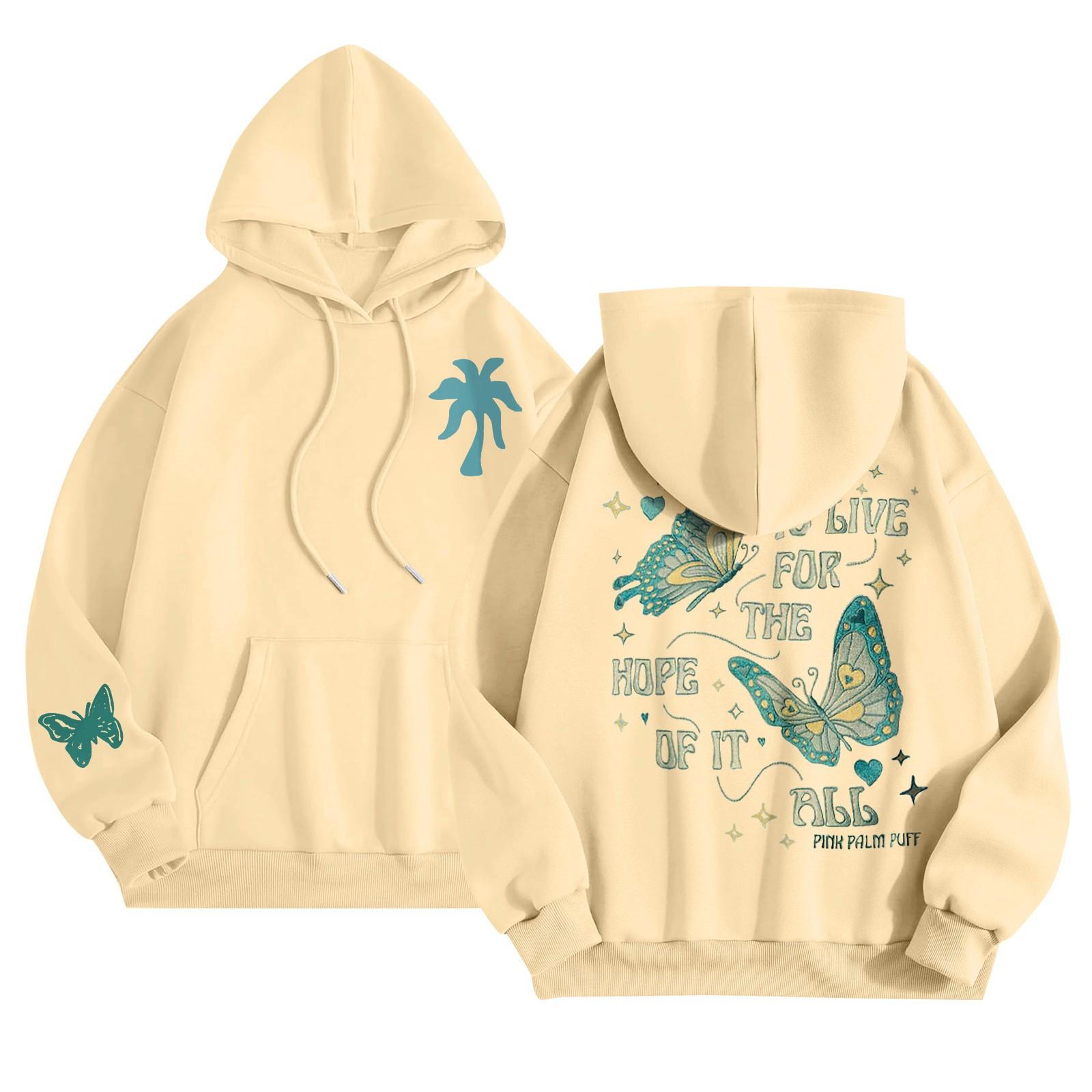 Графические толстовки с капюшоном для женщин Милый пуловер с длинным рукавом Опрятные — фото 3