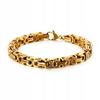 BRACELET Men' Gold Bracelet THICK ROYAL Byzantine Weave