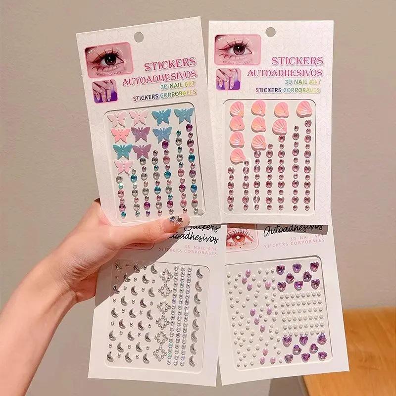 

Fairy Makeup Rhinestone Face Jewels and Pearl Eye Decorations