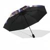 1pc Wednesday Automatic Folding Umbrella, Portable Collapsible Design, Casual Outdoor Accessory L1127118
