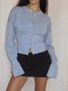 Autumn/Winter Slimming Round Neck Single-Breasted Cardigan Sweater