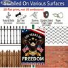 2D Flat 1pc Decorative 8*12 Inch Plaque Aluminium Metal Sign: USA 250 Years of Freedom Retro Art with Bald Eagle, US Flag & 1776-2026 Patriotic