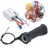 Regolatore di velocità a spazzole 36V 500W con set manopola acceleratore per bicicletta elettrica, scooter, tricicli