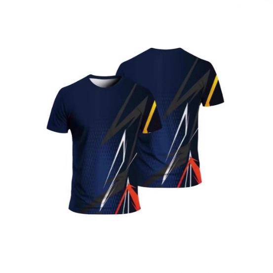 Summer Fashion 3D Color Sports T-Shirt Men's Loose and Comfortable Daily Casual O Neck Plus Short Top