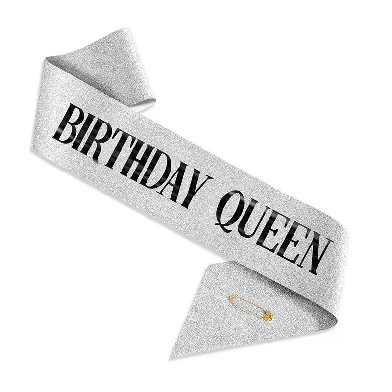 European and American Birthday Crown Headband Hairpin - "Happy Birthday"