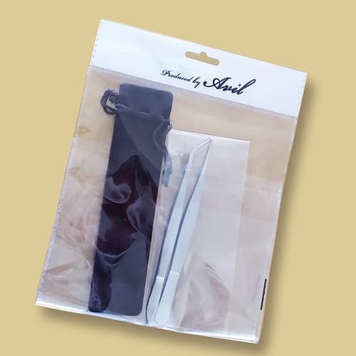 AVILMORE Precision Tweezers for Moss Cultivation, Moss Balls, Succulents, and Terrariums, 16cm, Set of 2 (Straight and Curved), Non-Slip, for Moss Cul