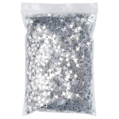 1 Pack Stern Pailletten 8-zackig Glitzer Dekorative Krümel PVC-Material DIY Schmuck Zubehör Silber