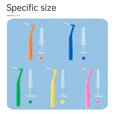 Toothbrush With L Shape Push-Pull Interdental Brush Tufted Brush Clean Braces Tooth Brush Soft Bristle Toothbrush Oral Care