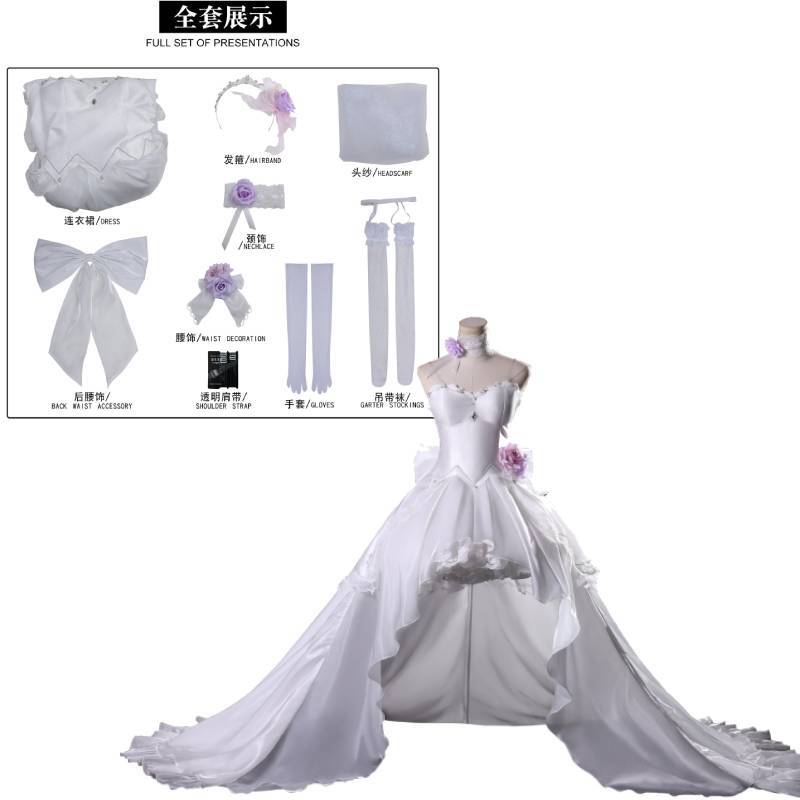Date A Live Cosplay Costume For Tokisaki Kurumi With Polyester Fabric For Anime Conventions S