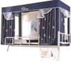 Cortina de Cama Universal Blackout para Literas - Mosquitera con Apertura Lateral de Tres Lados