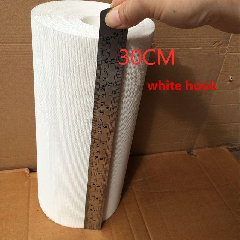 

30cm Width Transparent Hook Fastener Strap Magic Tape for Clothing DIY Sewing Accessories Non-Adhesive 30cm Width Hook білий