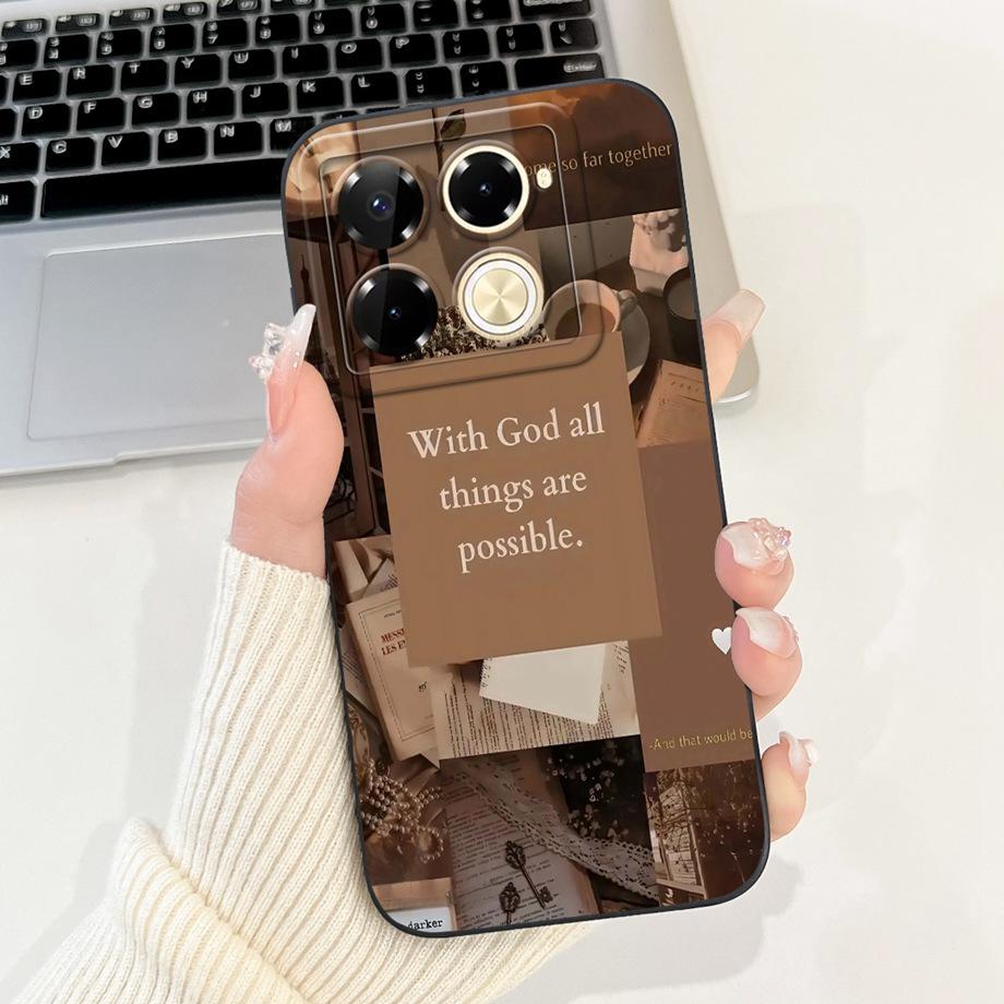 Soft Silicone Phone Case For Infinix Note 40 Pro 4G 5G Note40 Pro+ 40x Funda Cartoon Animals Flower Fashion Printed Back Cover