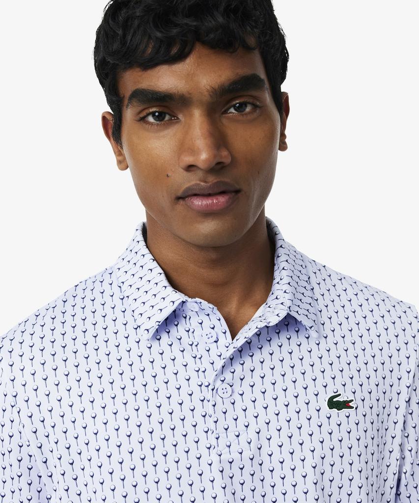 LACOSTE Men'S Golf Aop Short Sleeve Polo Shirt Dh4825-56G Ihh