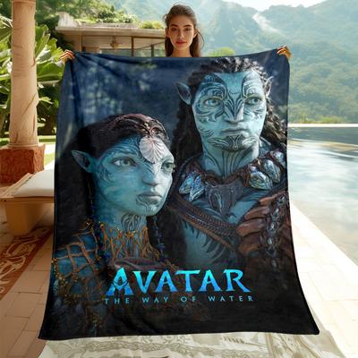 Manta Delgada de Franela Impresa HD de la Película Avatar. Manta de Cuatro Estaciones. para Sofá, Camas, Salas de Estar, Viajes, Manta de Picnic Regalos