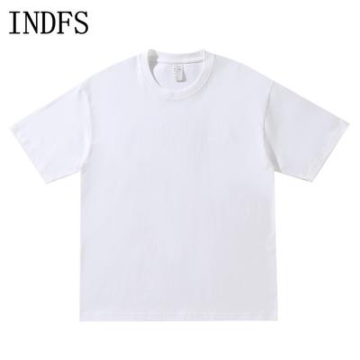 INDFS Damenmode Lässig Sommer Frühling Einfarbig Druck Kurzarm O-Ausschnitt Blusen & Hemden
