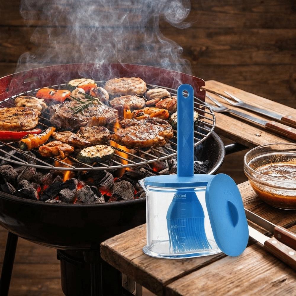 Non-Slip Handle Sauce Application Brush Heat Resistant Oil Brush Pastry Making