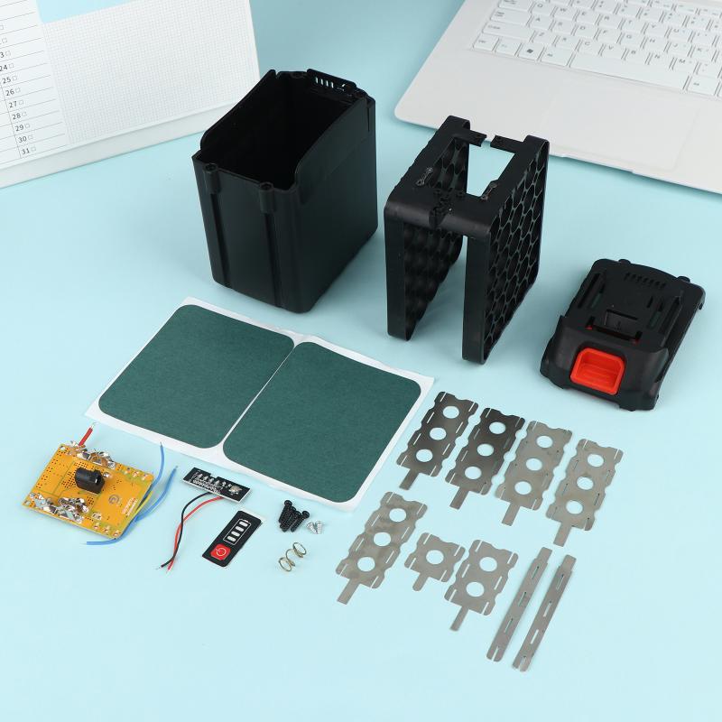 DIY 18650 Battery Box 30 Cell 25V 42V 60A PCB Charging Circuit Shell for Solar Generator Power Supply