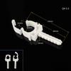 U-Shaped PPR Plastic Pipe Clips (10Pcs) - White 20mm 25mm Pipe Fixing Clamps, Wall Hose Tube Hooks & Watering Pipe Connectors
