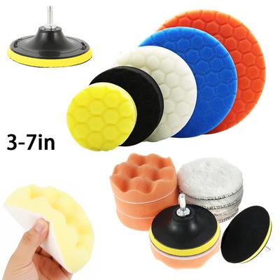 Auto Polijstspons Pads Kit Schuim Pad Buffer Kit Polijstmachine Wax Pads voor Auto Motorfiets motorvoertuig Verwijdert Krassen