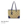 MLB Polyester With Cotton Tote Bag, Handbag, Shoulder Bag, Backpack Regular Unisex Khaki 3AORL014N-43BGL
