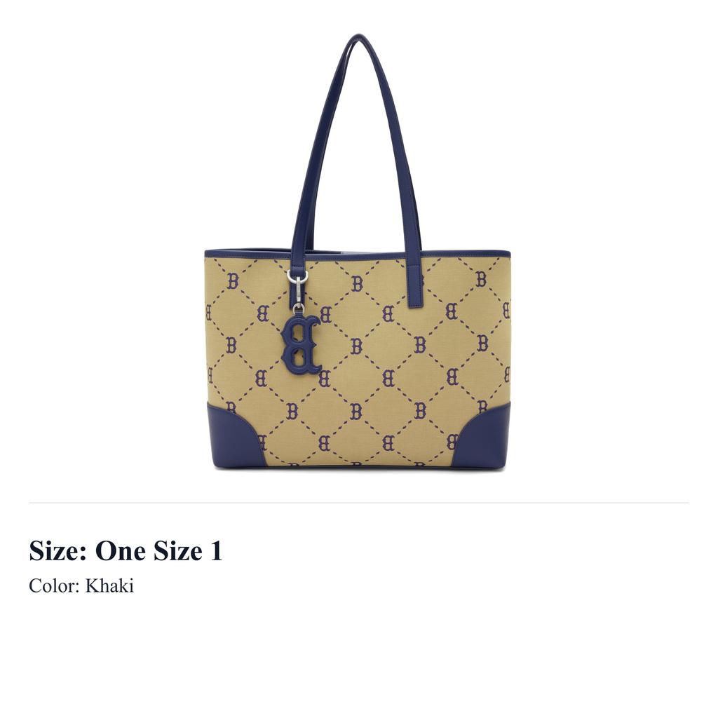 MLB Polyester With Cotton Tote Bag, Handbag, Shoulder Bag, Backpack Regular Unisex Khaki 3AORL014N-43BGL