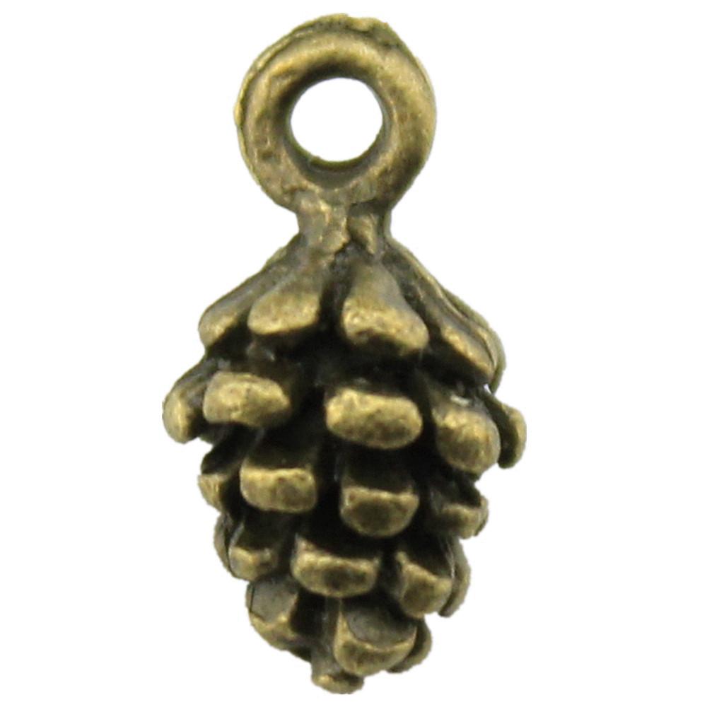 Acorn Charms Christmas Tree Pendants For Forest Nature Themed Jewelry