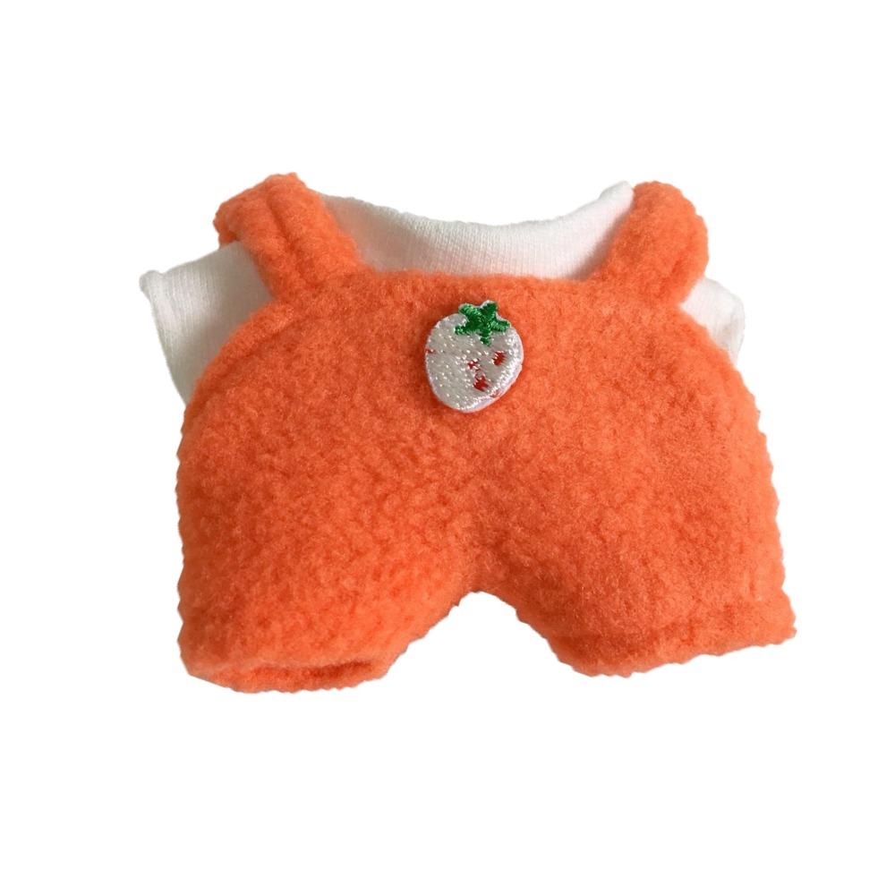 

Cartoon Stuffed Doll Plush Suit Rompers Plush Toys Clothes Cotton Doll Clothes Girl Gift оранжевый