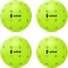 Srikel Outdoor Pickleball - USAPA Approved, Seamless Rotomold Design for Durability, 4-Pack Greens, 40 Holes of Crack-Resistant Pickleball for
