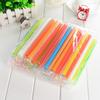 100PCS Disposable Jumbo Colored Straw Pearl Milk Tea Bubble Tea Juice Drink Beverage Drinking Straw Party Supplies 19cm