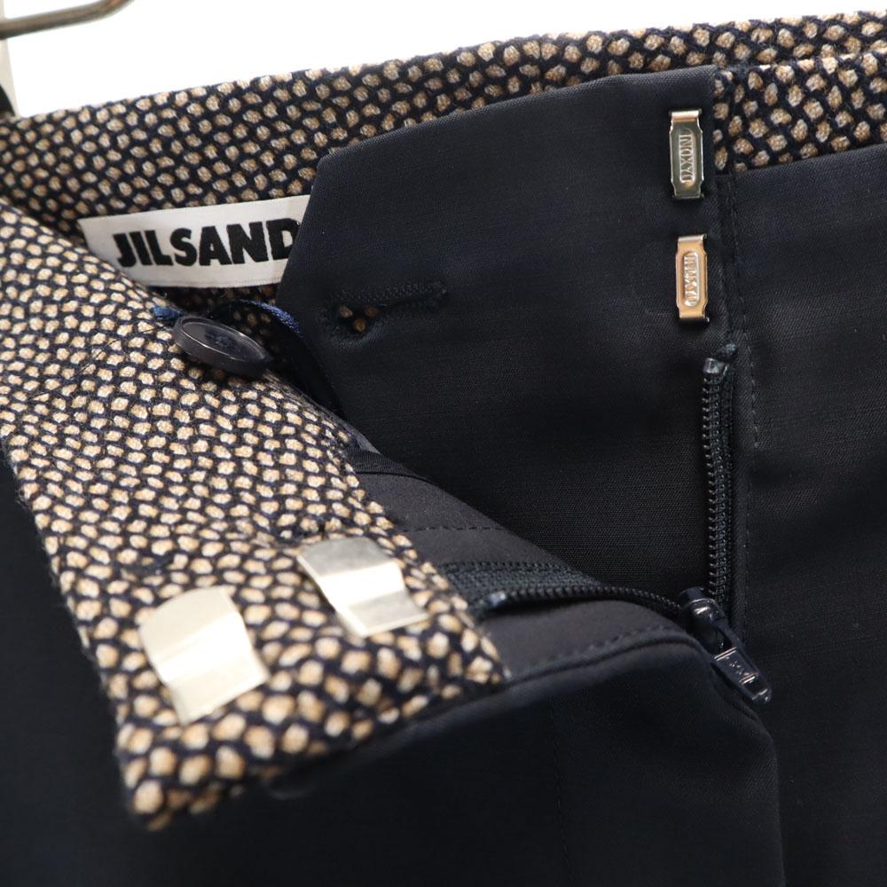 JIL SANDER Made in Italy Wool Blend Slacks pants 36 Navy Women Used