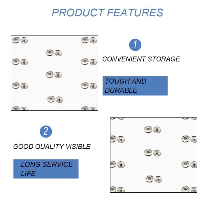 Boutons-pression - CCLKHY - FRAK-21MMY - Métal de haute qualité - Faciles à coudre - Utilisation multiple