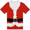 Santa Claus Fun Clothing T-shirt Pattern Men's T-shirt Summer Comfortable Loose Design Outdoor